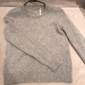 Grey madewell rabbit hair sweater